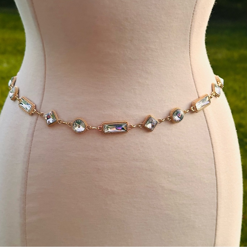 Nicole Miller New York gold chain belt